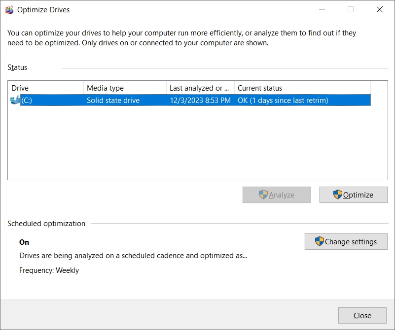 How to defragment and optimize drives in Windows 10