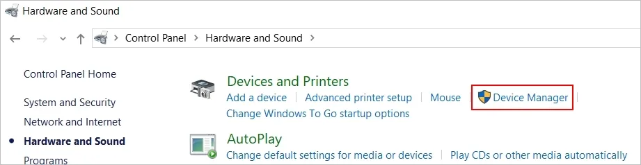 How to find Device Manager using Control Panel